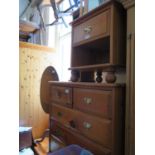 A Modern Pine Bedroom Suite comprising dressing table chest of drawers and bedside chest, also a