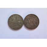 Two Silver Crowns 1902 & 1935