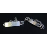 Two Silver Bracelets, 54g