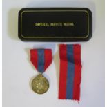 A Cased Faithful Service Medal awarded to Miss Betty Alice McLarin