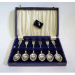 A Set of Six Victorian Silver Teaspoons, Exeter 1969, Thomas Hartstone, 145g