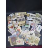 A Selection of Postcards including humorous, cigarette cards etc.