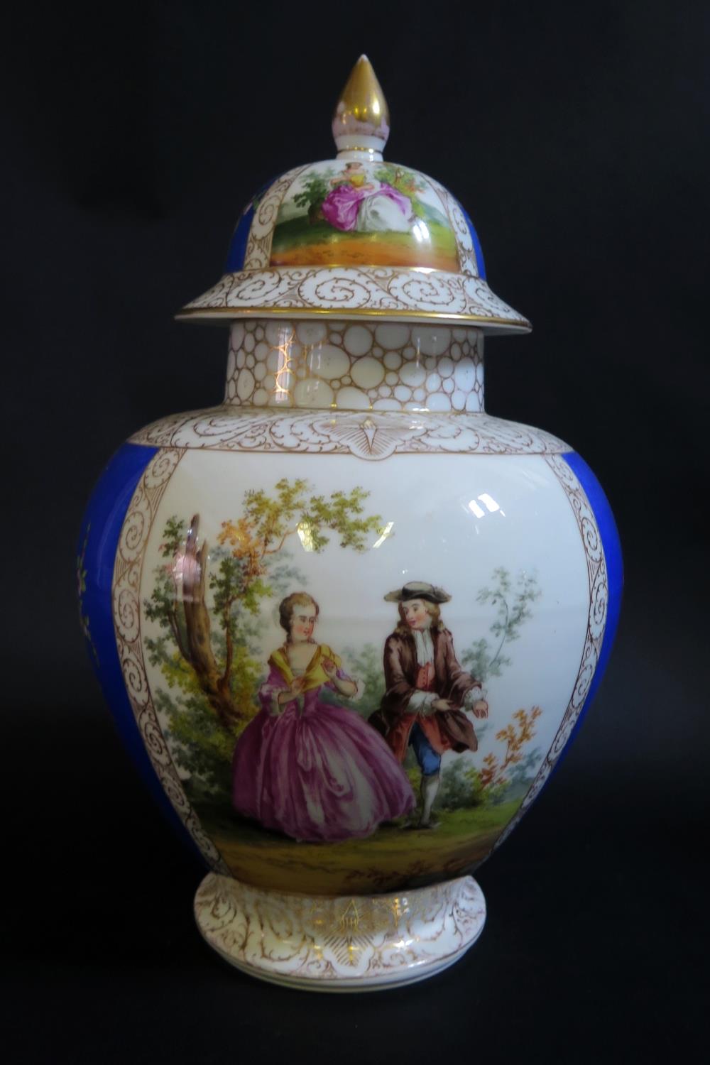 A Limoges Rovina Coffee Set with tray (pot lid damaged) and pail