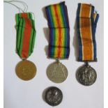 A WWI Medal Pair awarded to 563040 SPR. A.L. ROBERTS. R.E., WWII Defence Medal and Services Rendered