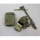 A G.W.R The ACME Thunderer Whistle and vesta