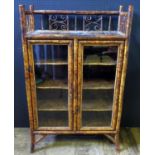 An Antique Bamboo Glazed Cabinet, 80(w)x122(h)x35(d)cm