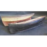 Two Wooden Model Pond Boats (longest 69cm)