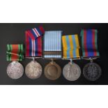 A Queen Elizabeth II KOREA Medal and U.N. KOREA Medal awarded to 2548180 S/SGT. B.F. BENNETT. R.E.
