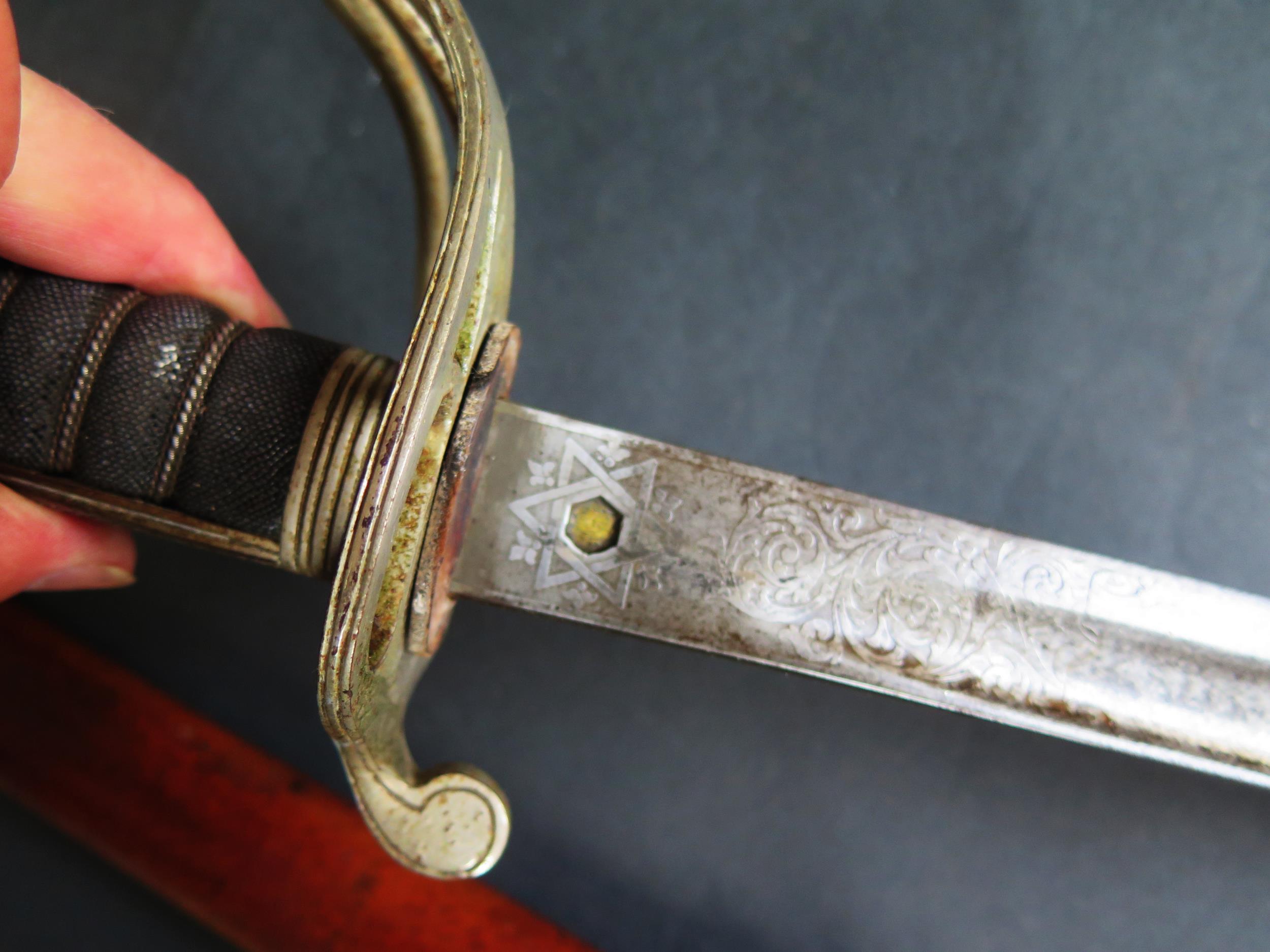 An 1821 Pattern Royal Artillery Officer's Sword by Henry Wilkinson, Pall Mall, London, with engraved - Image 6 of 6