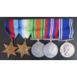 A WWII and Later Five Medal Group comprising Campaign, Victory, 39-45 Star, Atlantic Star and
