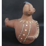 A Studio Pottery Figure signed Pozancos ???, 28cm