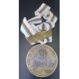 A 1980 Moscow (MOSKAU) XXII Olympic Medal with 8 INT. OSTERVERANSSTALTUNG LAC EUPEN 1979 bar **