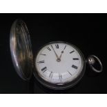 A George IV Silver Cased Pocket Watch with chain driven fusee movement signed E. CARLEY BUNGAY,