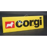 An Original Corgi Toys Point of Sale Sign 31.5x10cm.