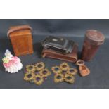 A Royal Doulton 'Cissie' Figurine (HN1809), Kodak Camera, glass beaker in leather case, etc.