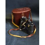A Pair of Carl Zeiss Jena 10x50 Dekarem Binoculars in leather case