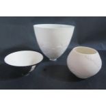 Three Studio Pottery Vessels, tallest 14.5cm