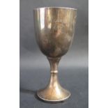 A George V Silver Goblet engraved H.M.S. "CARSTAIRS" 1932, Birmingham 1931, Deykin & Harrison,