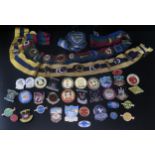 A Collection of Enamel Bowling Badges