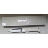 A BökerPlus 01BO035 Tactical Folding Knife, boxed with receipt, new old stock