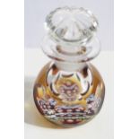 A Caithness Glass 'Golden Jubilee' Limited Edition Perfume Bottle, 70/100, 12.5cm