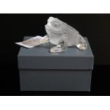 A Modern Lalique Gregoire Crapaud, boxed