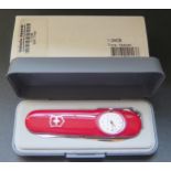 A Victorinox Time Keeper with integral watch, boxed, 1.3406