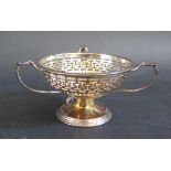 A George V Pierced Silver Bowl, Birmingham 1910, S. Blanckensee & Son Ltd., 97g