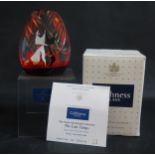 A Caithness Glass Paperweight The Last Tango 23/100, boxed with COA and stand