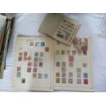 A Selection of GB Victoria Stamps and stock booklet of world stamps
