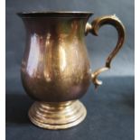 An Elizabeth II Silver Pint Mug with c-scroll handle, Sheffield 1967, Cooper Brothers & Sons Ltd.,