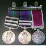 A George VI and Later Three Medal Group including a George VI General Service with CYPRUS, NEAR EAST