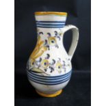 A Slovakian Faience Jug, 20.5cm. c. 19th century. Collection of Mark M. Luboshinksky