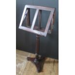 A Victorian Mahogany Duet Music Stand. A/F