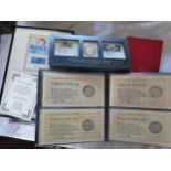 A Set of Four Great Britons Sterling Silver Medallic First Day Covers, sterling silver Apollo-