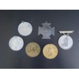 Six Victorian and later Coronation Medallions