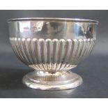 An Edward VII Silver Gadrooned Sugar Bowl, Birmingham 1906, William Henry Sparrow, 10cm diam., 76g