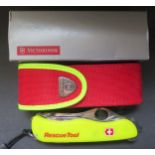 A Victorinox Rescue Tool, lum yellow, boxed with sleeve, 0.8623.MWN