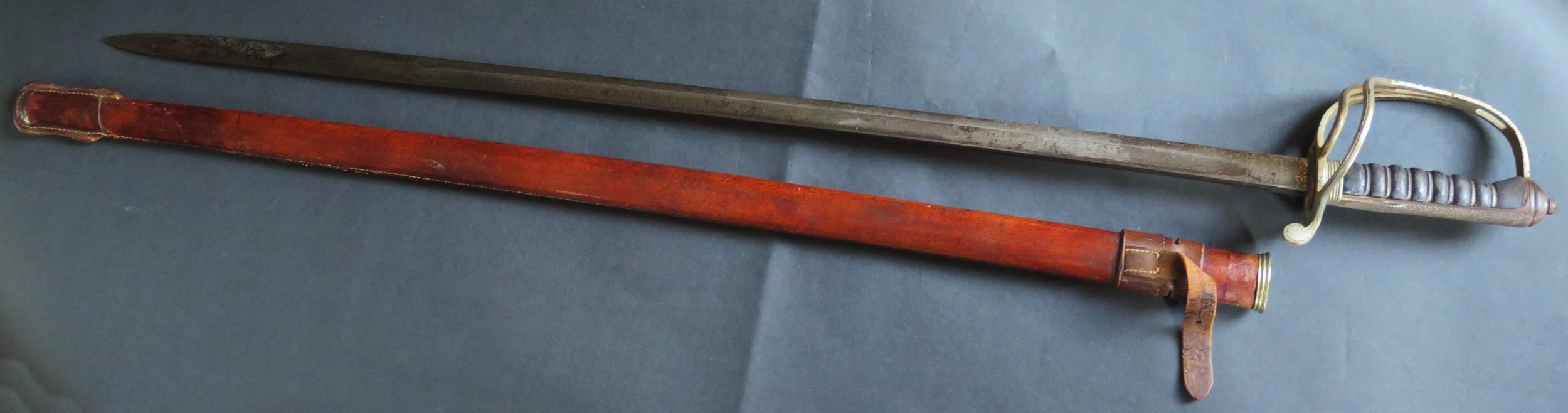 An 1821 Pattern Royal Artillery Officer's Sword by Henry Wilkinson, Pall Mall, London, with engraved