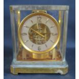 A LeCoultre Brass Atmos Clock, 23.5cm