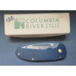 A CRKT 1080 Kommer Full Throttle Gold Workback Beltclip Knife, boxed new old stock