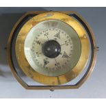 Bronze Ships Compass on Gimbal. PATT.0919 COMPASS No.565K. 15.5cm diameter. In Wood case, from