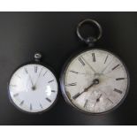 Two Silver Cased Fob Watches A/F