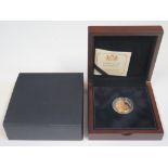 A Queen Elizabeth II 1996 Gold Proof Full Sovereign, boxed with COA