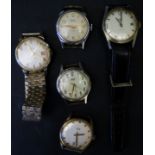 Five Vintage SMITHS Wristwatches