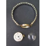 A Ladies BENTINA Star 9ct Gold Cased Wristwatch. Running