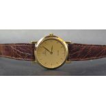 A Ladies OMEGA De Ville 18ct Gold Quartz Wristwatch, movement 1378, 210001, case 595 1378 53781575