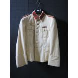 A Rare WWII German General's Summer White Jacket with ribbons, made in Norway by Stor-Ko-Ja?