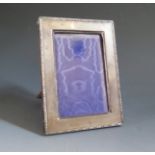 An Edward VII Silver Easel Back Photograph Frame, 5.5 x 3.5" aperture, Birmingham 1908, William