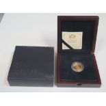 A Queen Elizabeth II 1994 Gold Proof Full Sovereign, boxed with COA